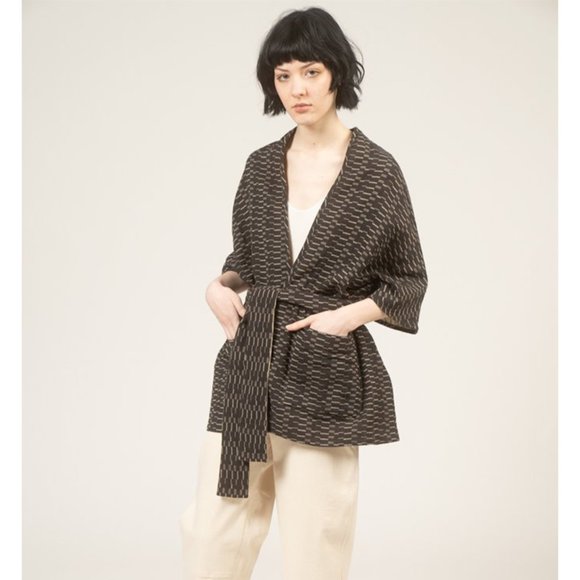 Ace & Jig Jackets & Blazers - Ace & Jig Capella Wrap Jacket Reversible Print